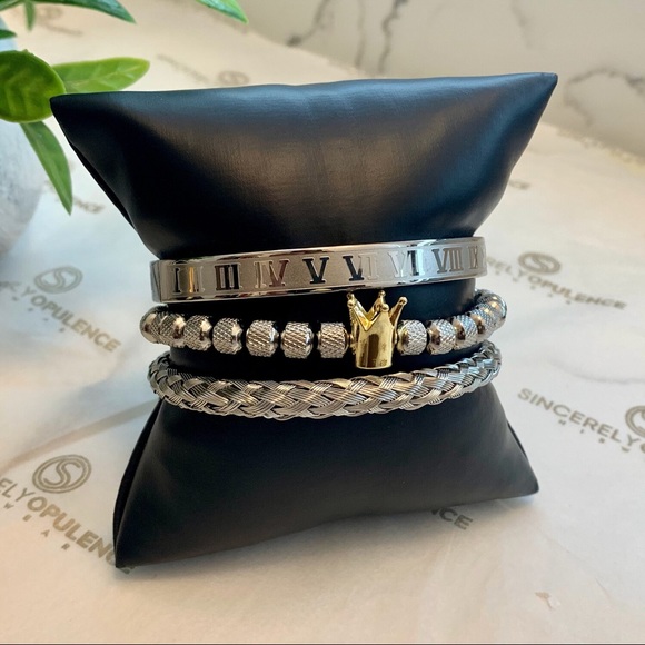 Echelon Bracelet Set (Silver) - Picture 4 of 4